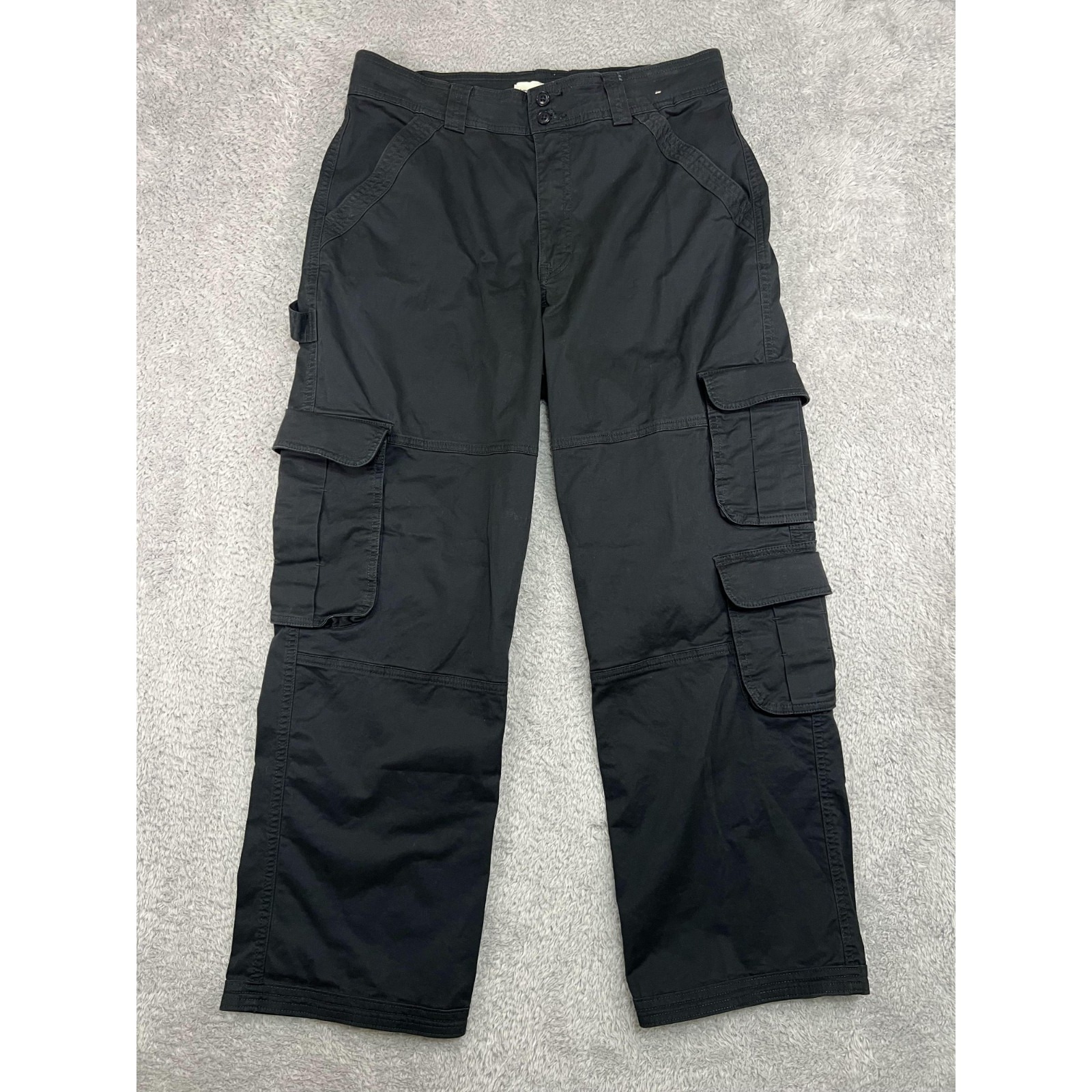 Abercrombie & Fitch Cargo Pants Women's 12s (34x28.5) Navy Blue